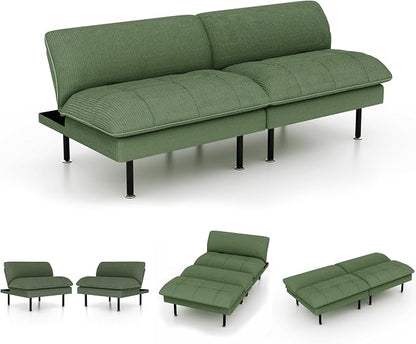 Ribilake 3 Sets 70" Futon Sofa Bed, 4 in 1 Multi-Function Couch Sleeper - Image 3
