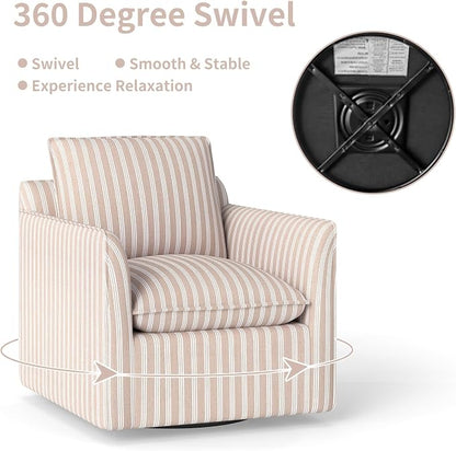 INZOY Swivel Accent Square Chair - Image 5