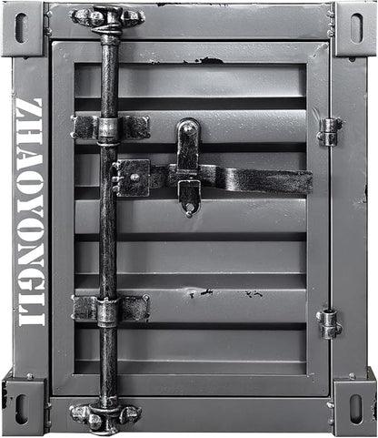 ZHAOYONGLI-End Tables Industrial Nightstand Table, Old by ZHAOYONGLI-EndTables