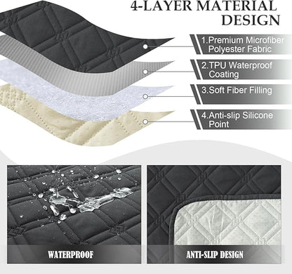 Genina Waterproof Recliner Chair Covers, Recliner Cover - Image 7