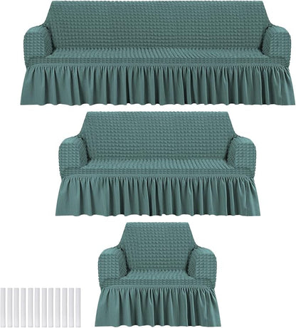 Fanfanwin 3 Pcs Sofa Slipcover Set by Fanfanwin