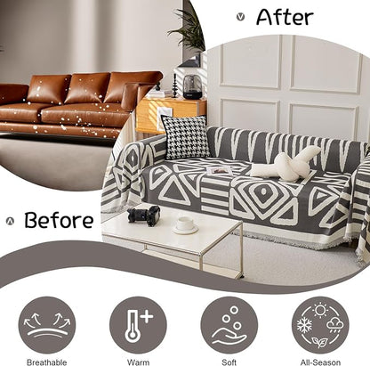 VClife Boho Couch Covers, Small Loveseat Cover - Image 4