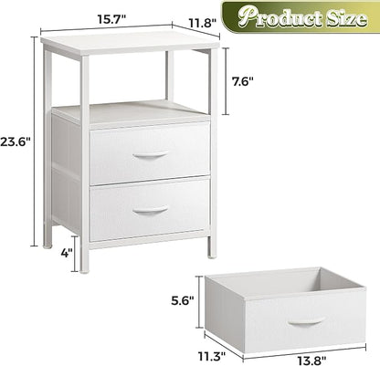Huuger Night Stand Set of 2, Nightstand - Image 3