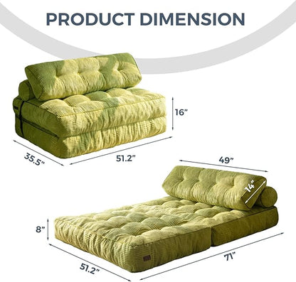 MAXYOYO Folding Sofa Bed, Convertible Sleeper Chair - Image 2
