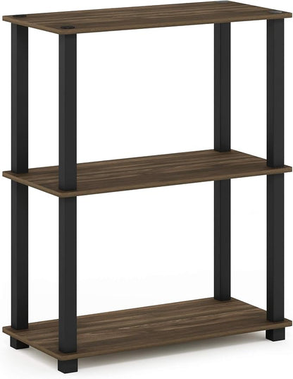 Furinno TURN-S-TUBE Storage Shelves, 3-Tier Book Shelf, Corner Shelf, Toolless - Image 5