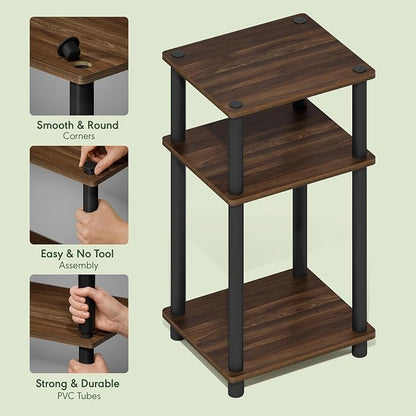 Furinno Just 3-Tier Turn-N-Tube End Table / Side Table / Night Stand / Bedside - Image 4