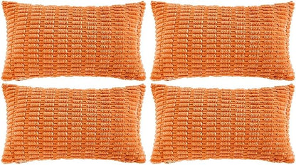 Fancy Homi 4 Packs Decorative Throw Pillow Covers by Fancy+Homi