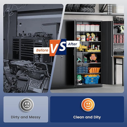 Yizosh Metal Garage Storage Cabinet - Image 9