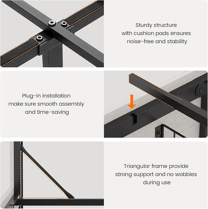 VIAGDO Wooden Bed Frame King Size - Image 7