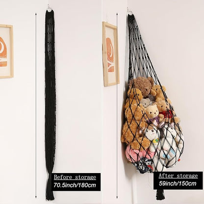 Amdermi Stuffed Animal Hammock Corner Hanging Net - Image 4