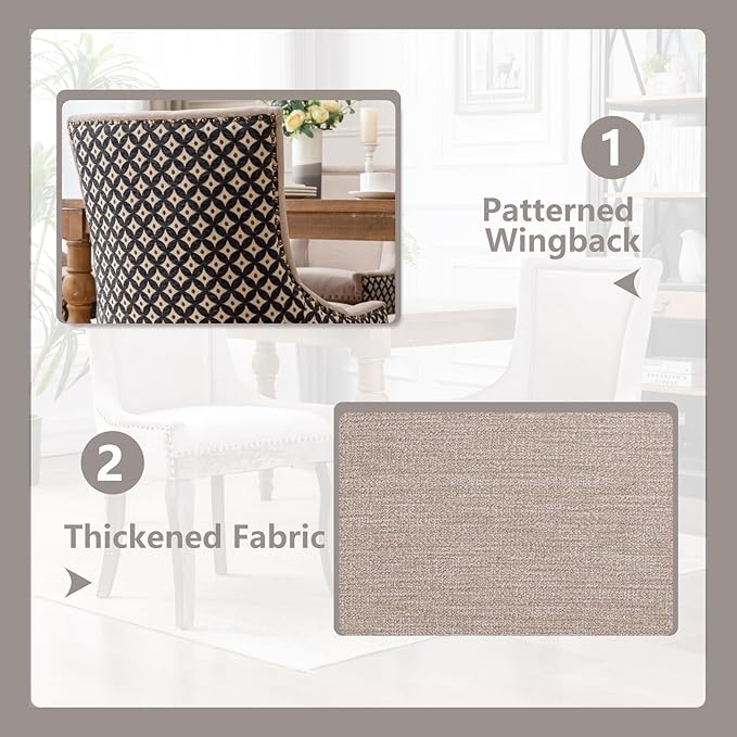 Modern Dining Chairs Set of 2, High Back Dining Chairs Side Chairs - Image 5