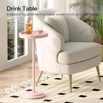 HOOBRO Small Round Side Table, Drink Table, Coffee Martini Table - Image 5