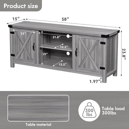 YESHOMY Modern Farmhouse TV Stand - Image 9