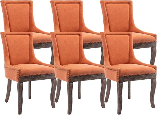 Modern Dining Chairs Set of 6, High Back Dining Chairs Side Chairs by MZDOO