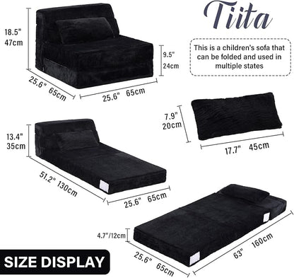 Tiita Convertible Folding Kids Sofa Bed - Image 3