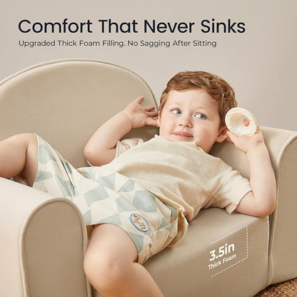Tiny Land 2-in-1 Foldable Kids Couch - Image 3
