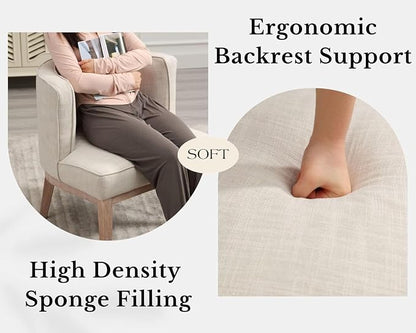 Beige Barrel Chairs Set of 2 - Image 8