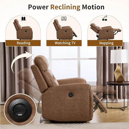 ANJ Oversized Power Reclining Loveseat Sofa Set of 2 - Image 4