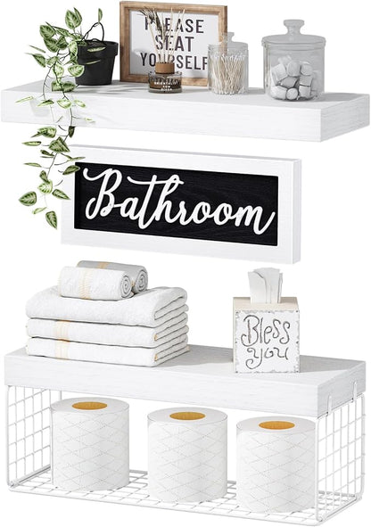 QEEIG ‎Bathroom Shelves Over Toilet by QEEIG