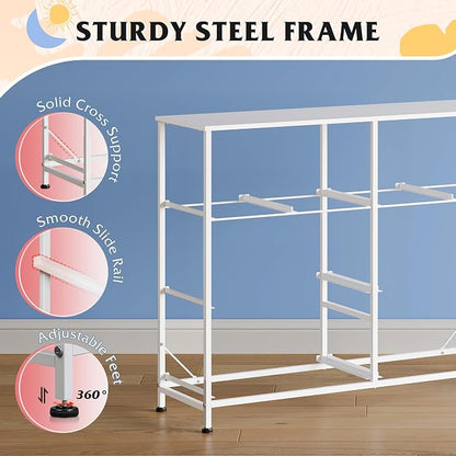 WLIVE Dresser for Bedroom with 8 Drawers, Wide Fabric Dresser for Storage and - Image 7