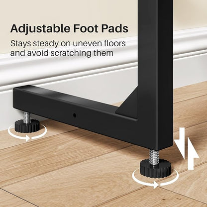 Kitstorack 2-Pack Dark Gray Console Table, 7.9" Deep Panel, Adjustable Height & - Image 9