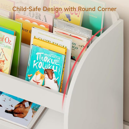 ONBRILL Kids Bookshelf and Toy Storage Organizer - Image 7