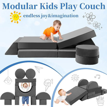 Edbuosy Toddler Couch Kids Sofa Modular - Image 4