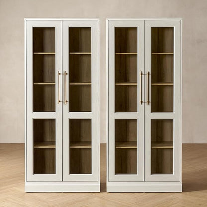 mopio Blake Tall Display Cabinet, Kitchen Buffet Pantry Cupboard, Trophy by MopioInc