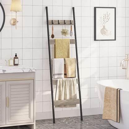 HOOBRO Blanket Ladder, 5-Tier Towel Rack - Image 2
