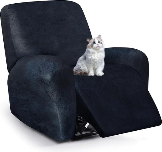 ANARACHON Leather Look Recliner Chair Covers, 4-Pieces Stretch Recliner Cover by ANARACHON