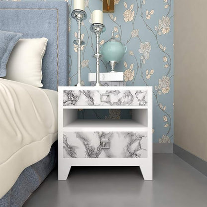 Livelynine 24 X394 Wide Marble Peel and Stick Wallpaper Kitchen Vinyl Wrap - Image 6