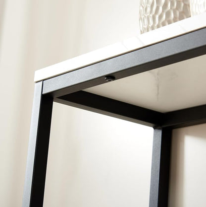 loglus Console Table for Entryway, Faux Marble MDF Sofa Table - Image 3