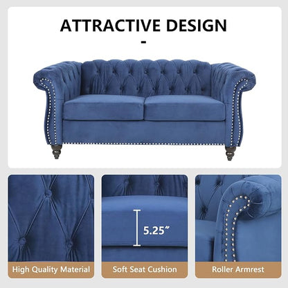 AVZEAR Living Room Loveseat Sofa, Upholstered Sofa Modern Loveseat Sofa - Image 6