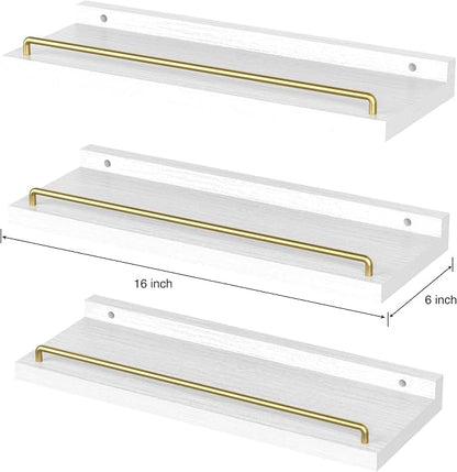 RYOFOBETTO Floating Shelves for Wall Decor, Living Room, Picture Frames - Image 3