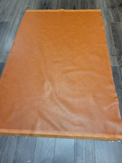 Golden Tan Soft Faux Vegan PU Leather by the Yard Synthetic Pleather 0.9 mm - Image 2