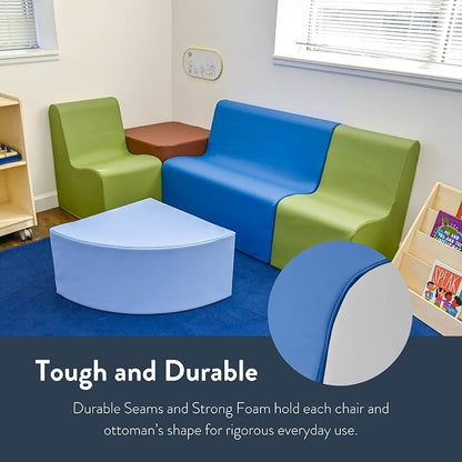 Children's Factory Medium Contour Sofa, Mix-and-Match Kids Chairs, Corner - Image 7