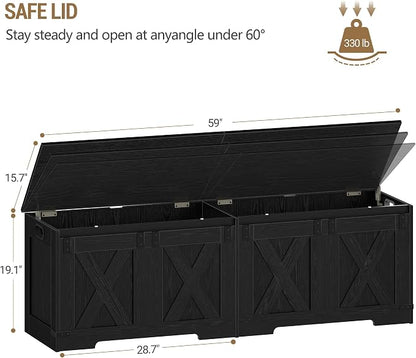 Hzuaneri 59" Storage Chest, Large Storage Trunk - Image 3