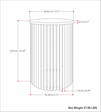 SIMPLIHOME Demy Metal and Wood Accent Table - Image 15