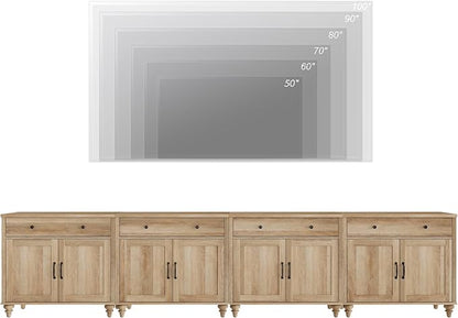WAMPAT Farmhouse TV Stand for 85 inch TV - Image 4