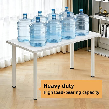 QLLY 30 inch Adjustable Metal Desk Legs, Heavy Duty Furniture Table Legs - Image 4