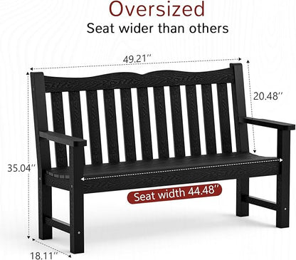 Stoog Weatherproof Outdoor Bench & Outdoor Chairs Set, Patio Furniture Set - Image 3