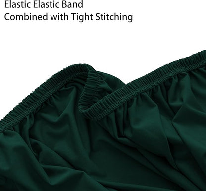 Super Stretch 40x40x15 inch Square Ottoman Cover- Soft Form Fit Ottoman Cover - Image 6