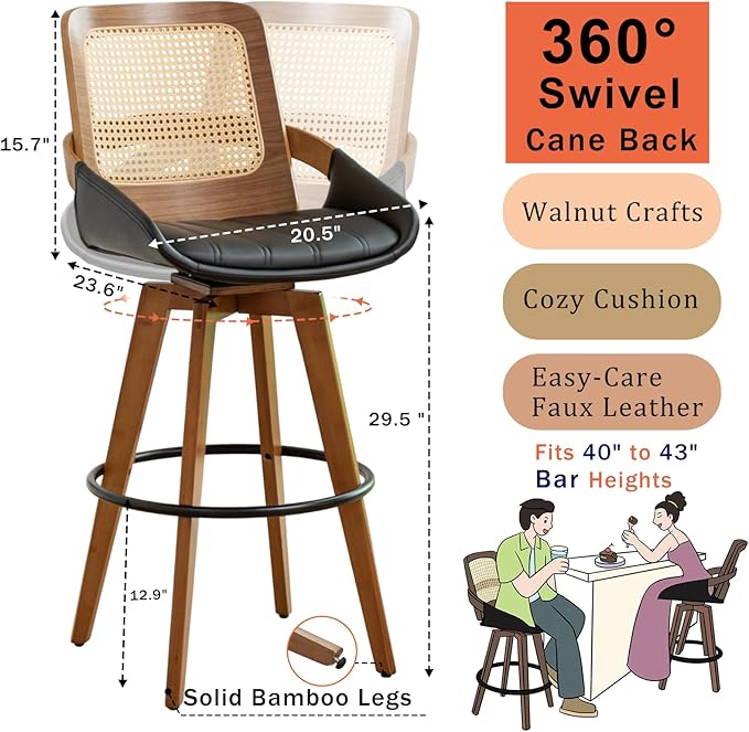Bar Height Bar Stools Set of 2 - Image 2