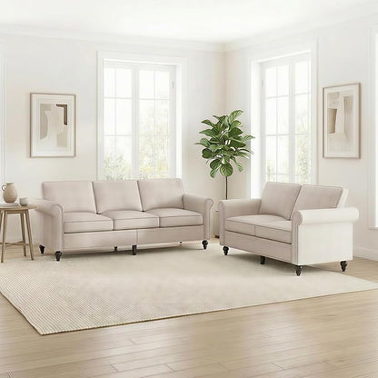Living Room Sofa Sets 2 Piece, Modern 3 Seater Sofa and Loveseat Couch Sets - Image 7