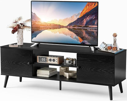 Sweetcrispy TV Stand for 55 60 inch TV, Modern Mid Century Entertainment Center by Sweetcrispy
