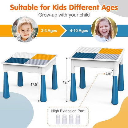 Arscniek Toddlers Activity Table 7 in 1 Kids Activity Tables and Chair Set - Image 6