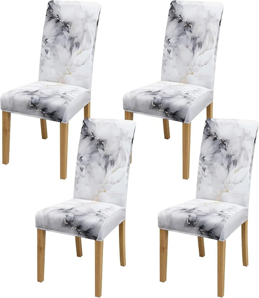 BIETYONE Stretch Dining Chair Covers Set of 4, Soft Removable Washable Kitchen by BIETYONE