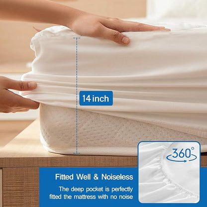 Short King RV Mattress Pad Waterproof Mattress Protector, Quilted RV Short King - Image 3