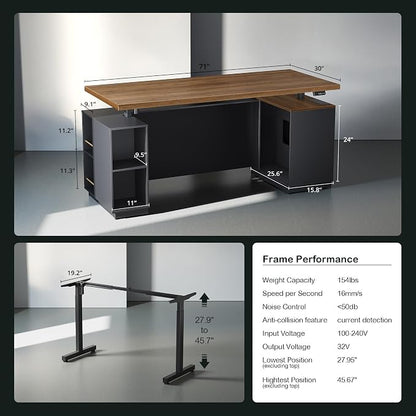 ModernMate Home Office Furniture Set, Mobile File Cabinet - Image 2
