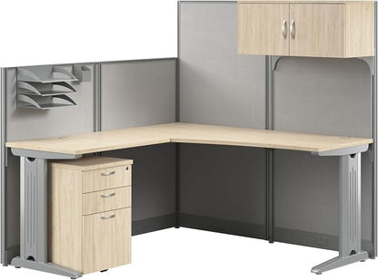 Bush Business Furniture 65-inch L Shaped Cubicle Desk by BushBusinessFurniture